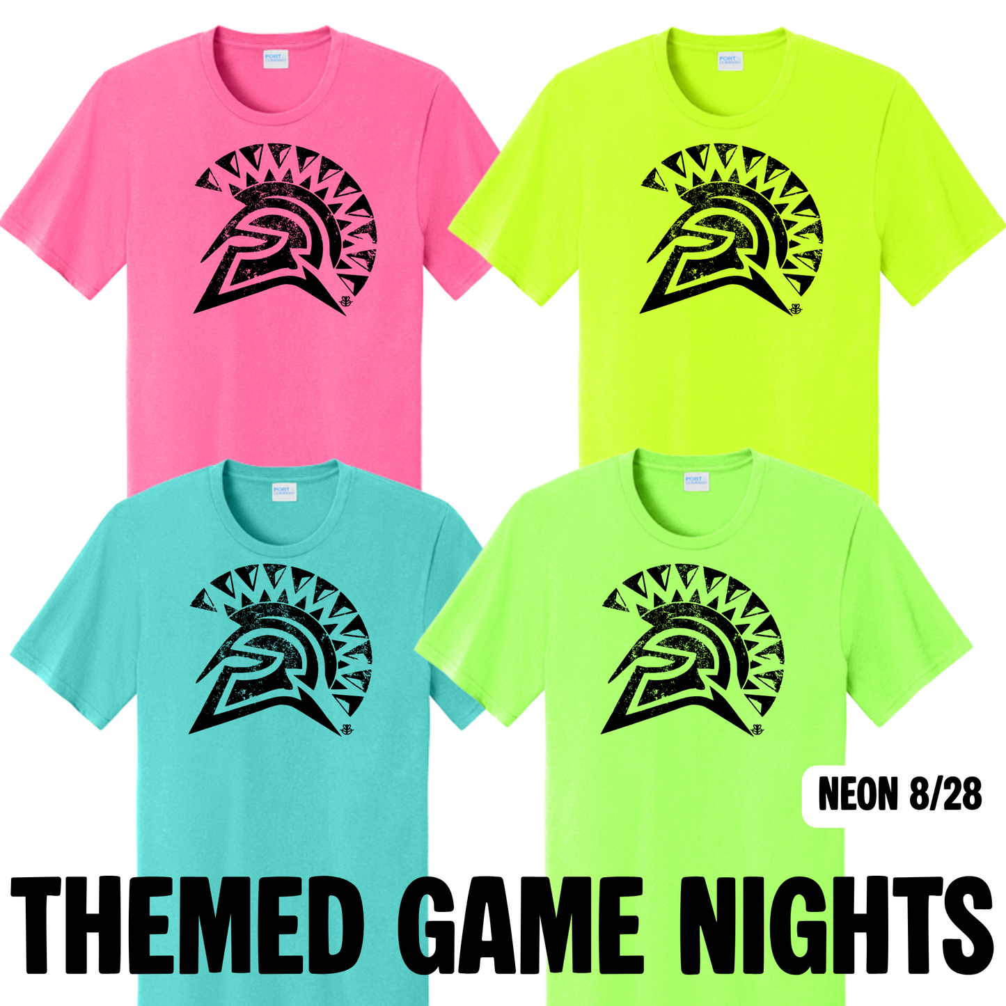 26 Cheer- Theme Shirts NEON