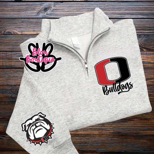 26-Quarter Zip Big Letter Mascot Odessa