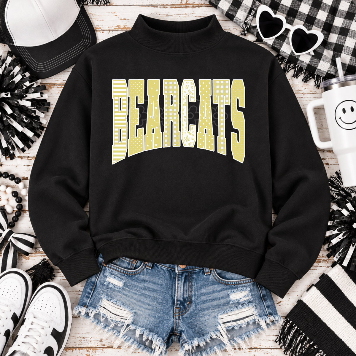26 Mock Neck Arch-Mixed Elements Bearcats