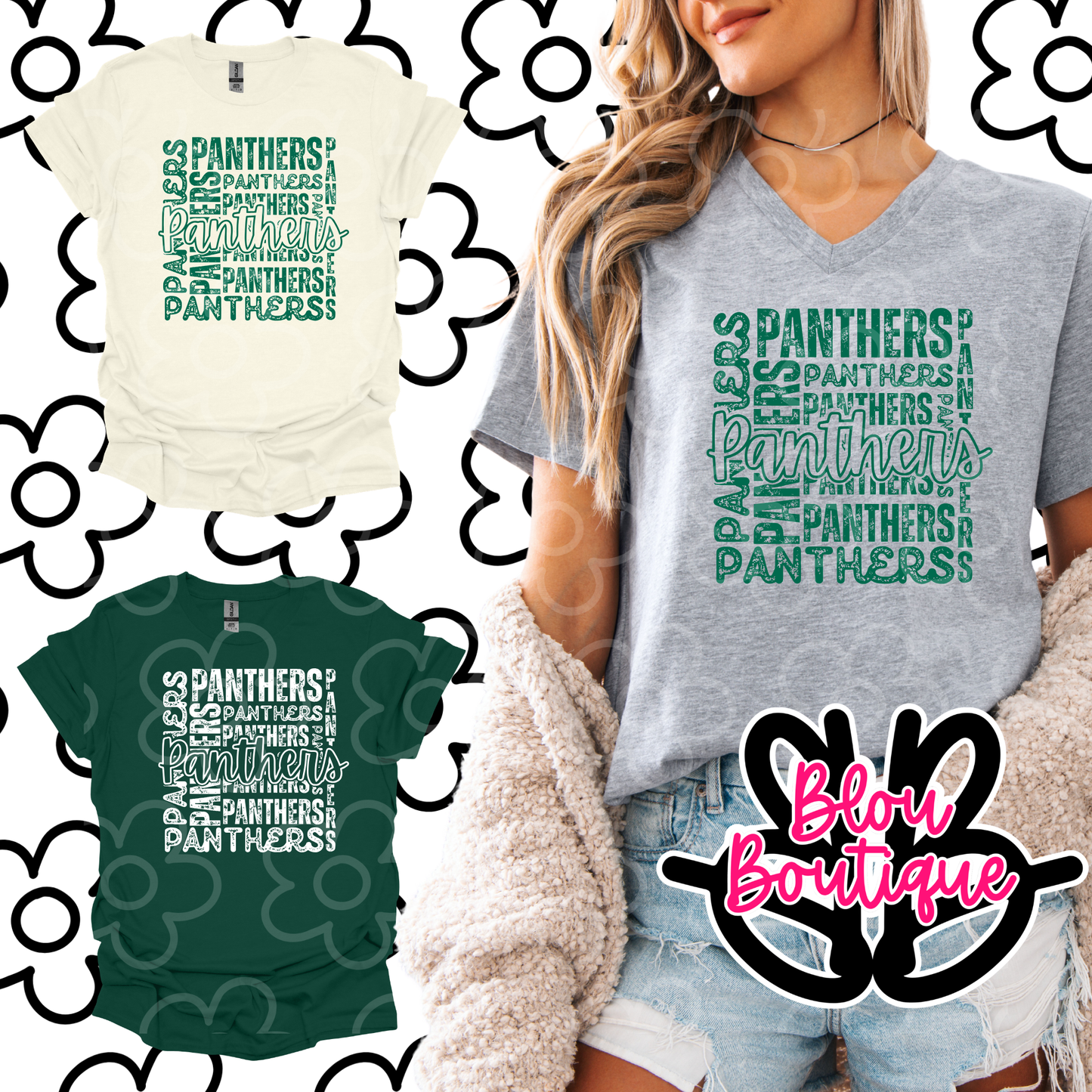 26-Mascot Salad Panthers Green