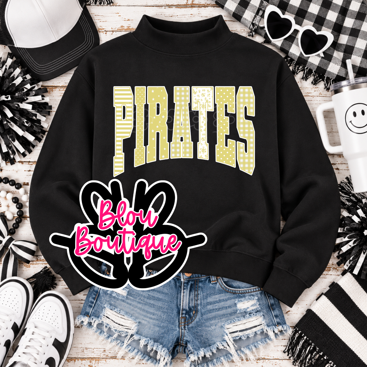 26 Mock Neck Arch-Mixed Elements Pirates