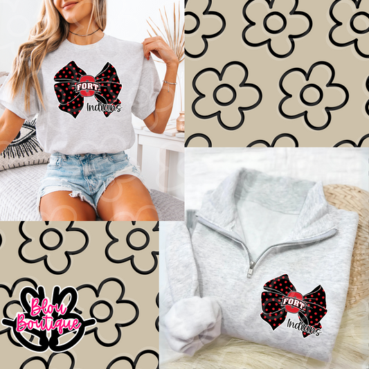 Polka Dot Bow- Fort Osage