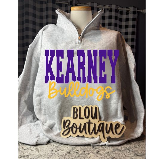 Quarter Zip Puff Kearney Bulldogs