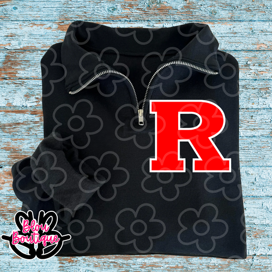 Black Quarter Zip R Richmond Spartans