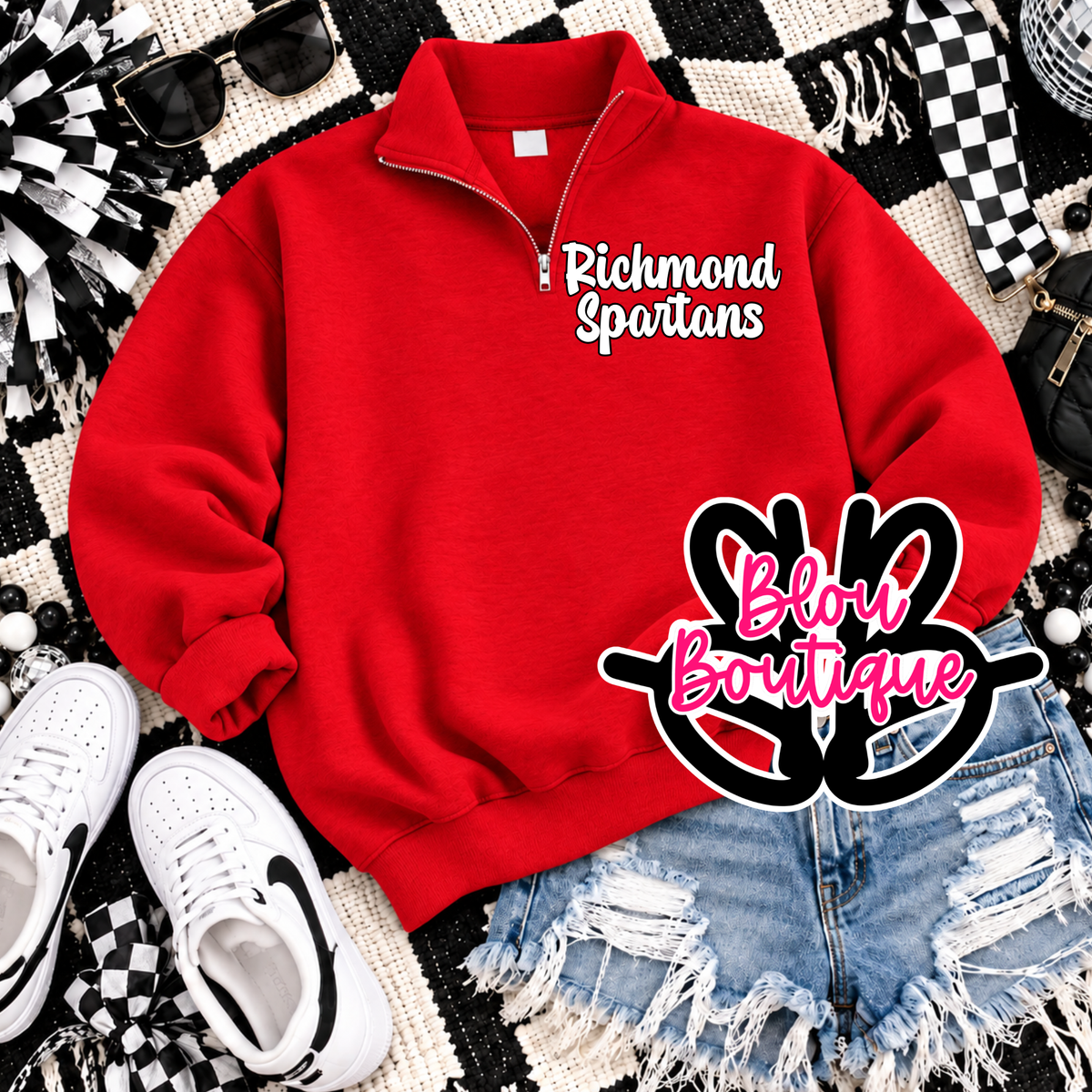26 Marche Quarter Zip Richmond Spartans