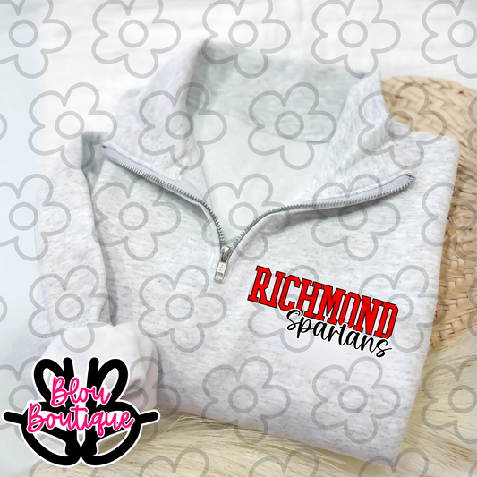 08.25 Quarter Zip- Richmond Spartans