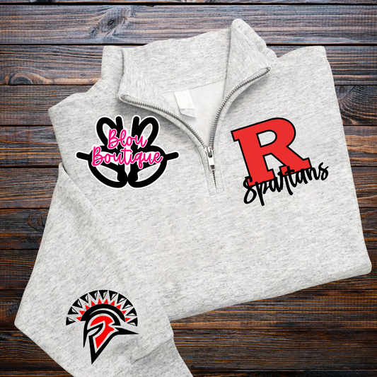 26-Quarter Zip Big Letter Mascot Richmond