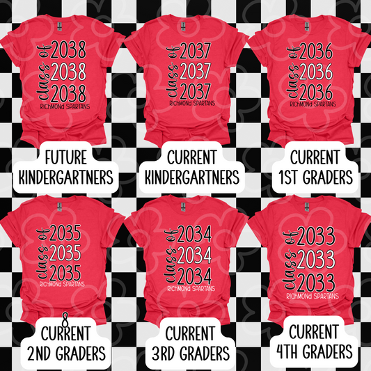 Richmond Spartans Class Tees
