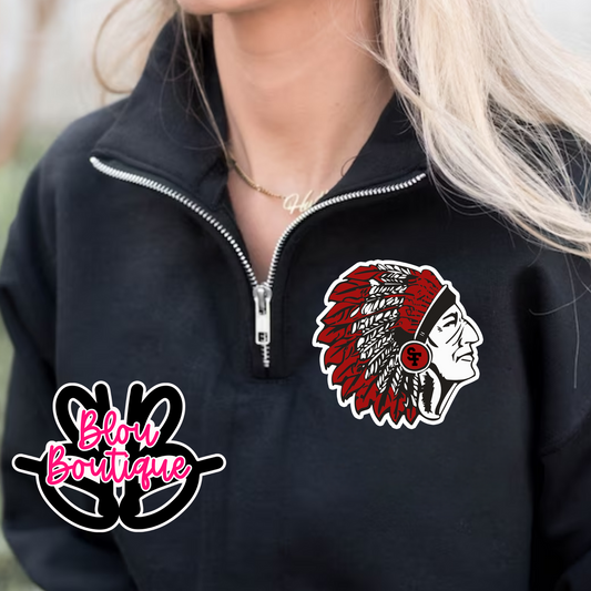 2025 Quarter Zip Black Santa Fe