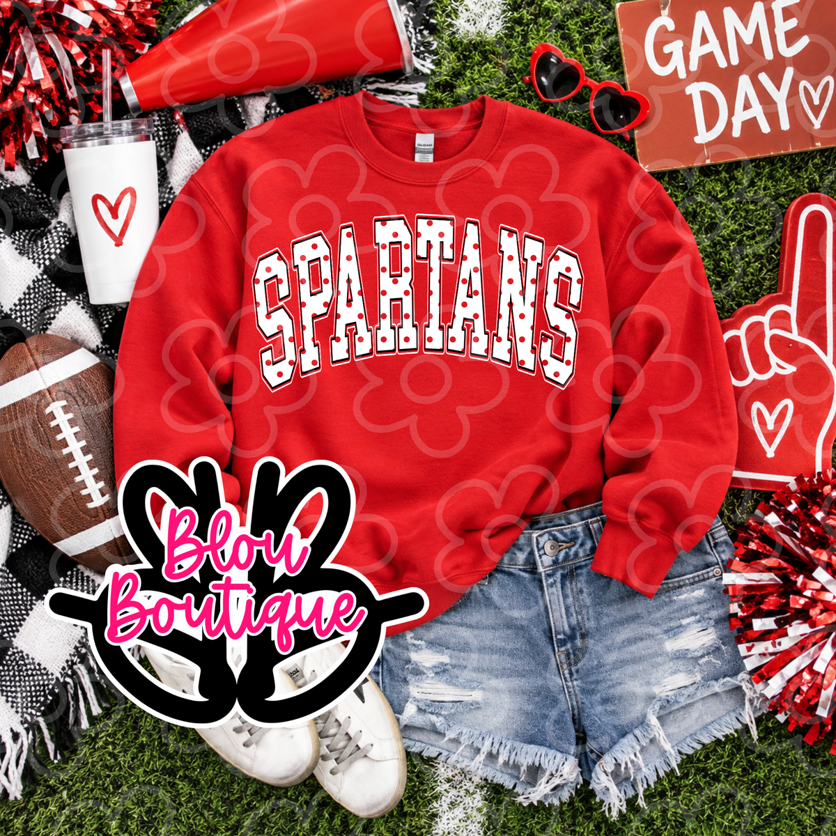 26 Varsity Polka Dot Spartans