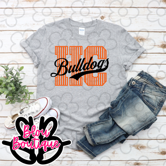 26- Striped Mascot Tail HC Bulldogs