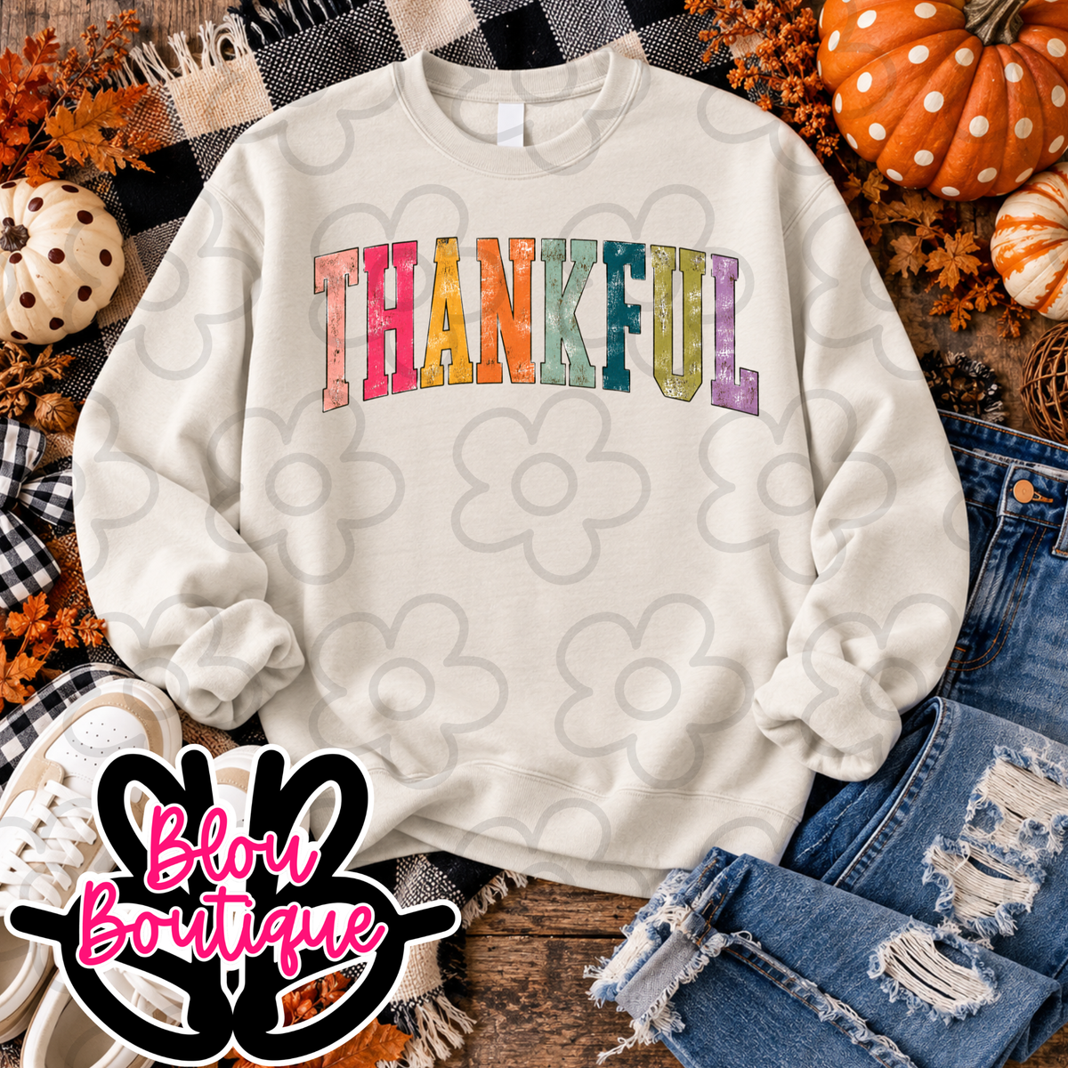 26 Thankful Sublimated Sweatshirt