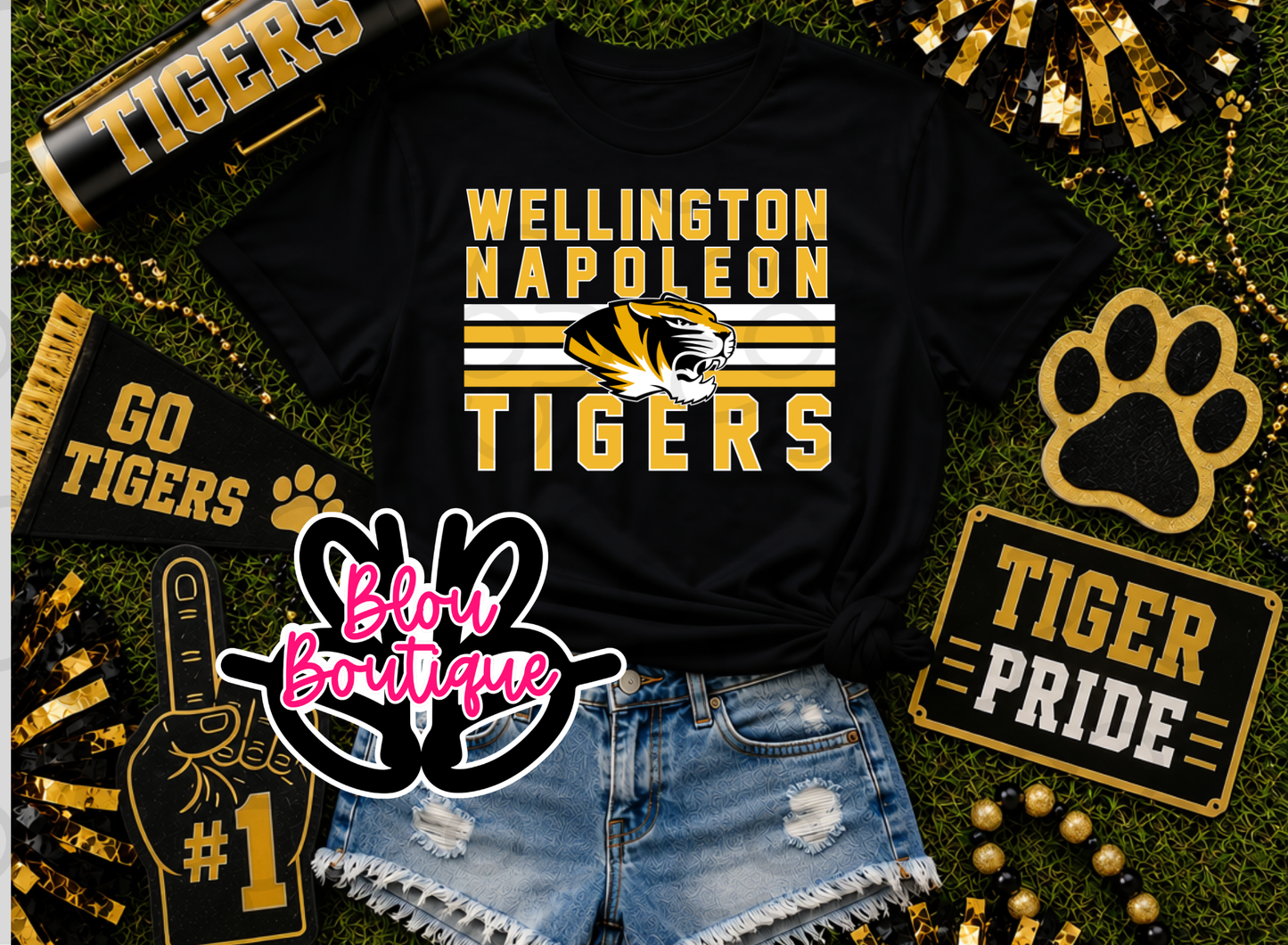 26 - 4 Lines Boo WN TIGERS