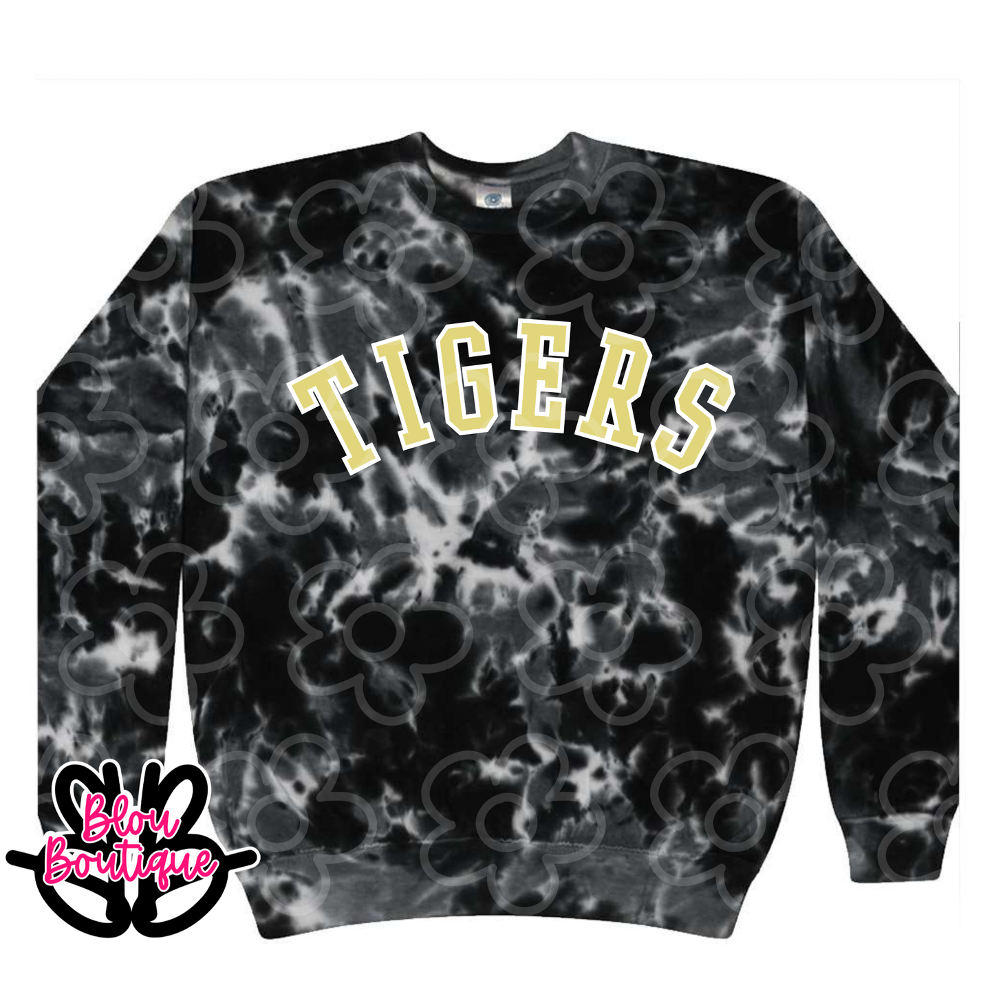 26- Black Tie Dye Varsity Tigers