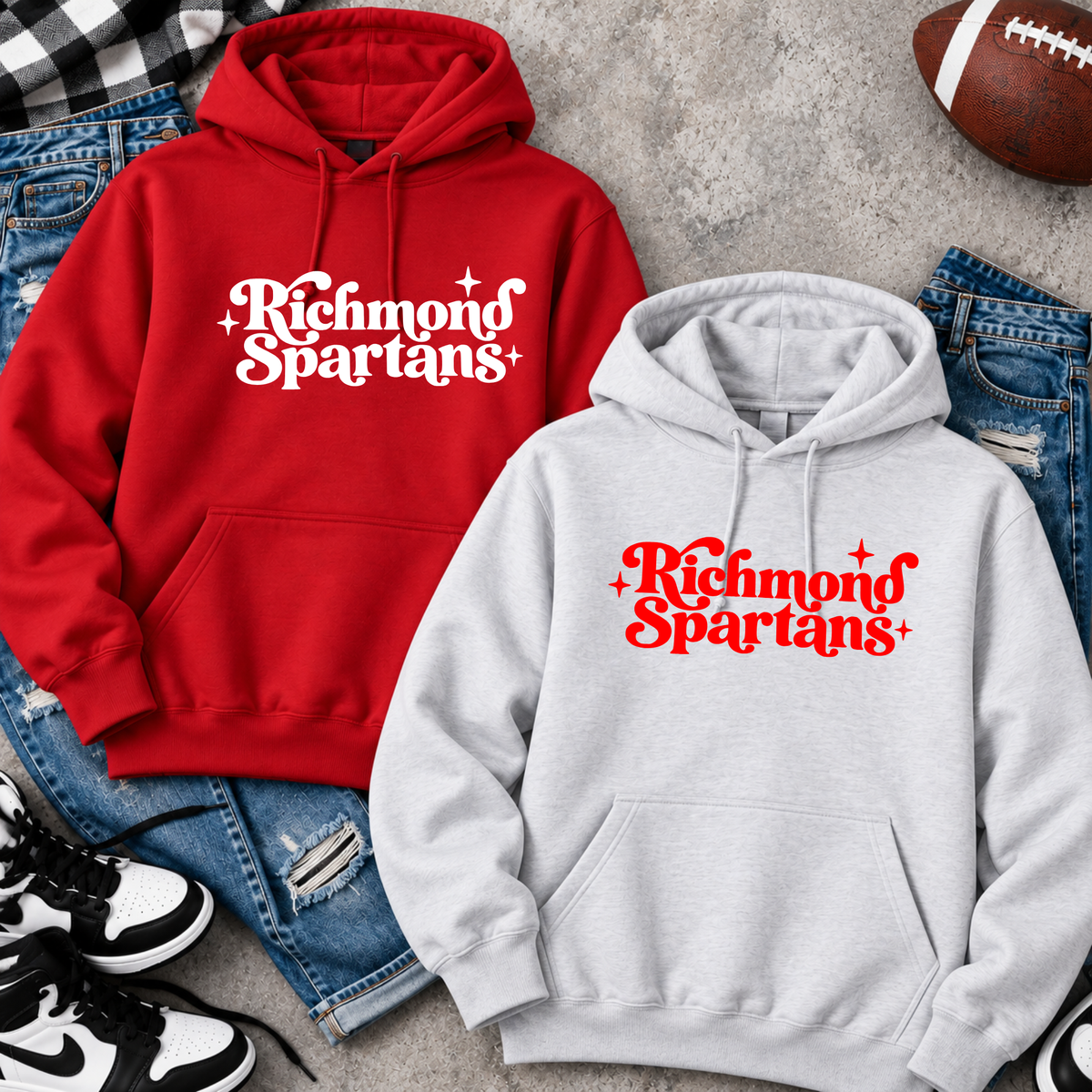 26 Richmond Spartans Starburst Hoodies