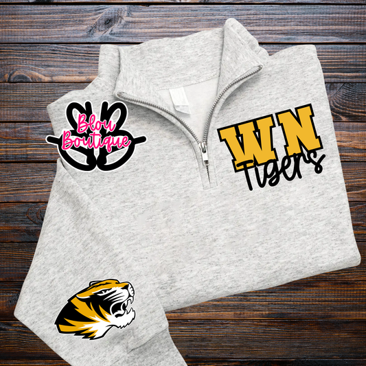 26-Quarter Zip Big Letter Mascot Wellington Napoleon