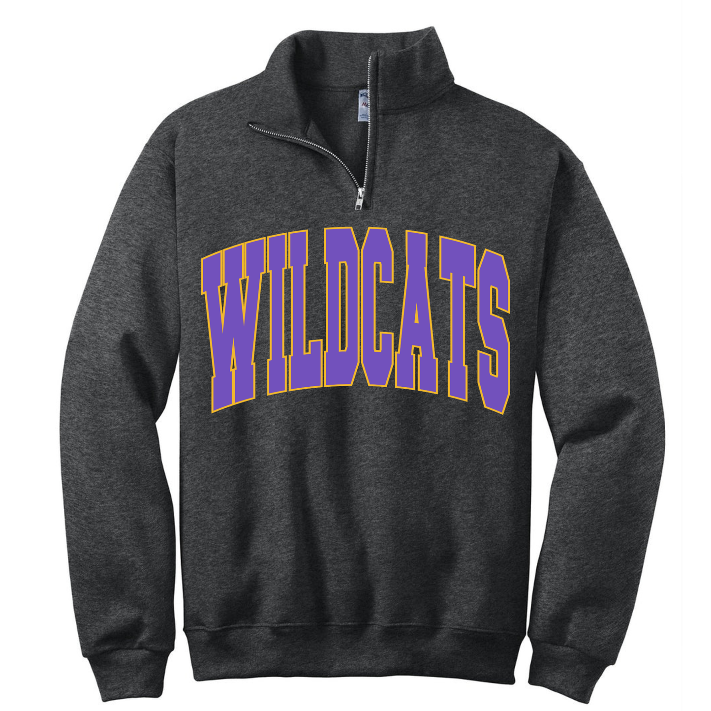 26-Blue Springs Wildcats Varsity Block Black Heather