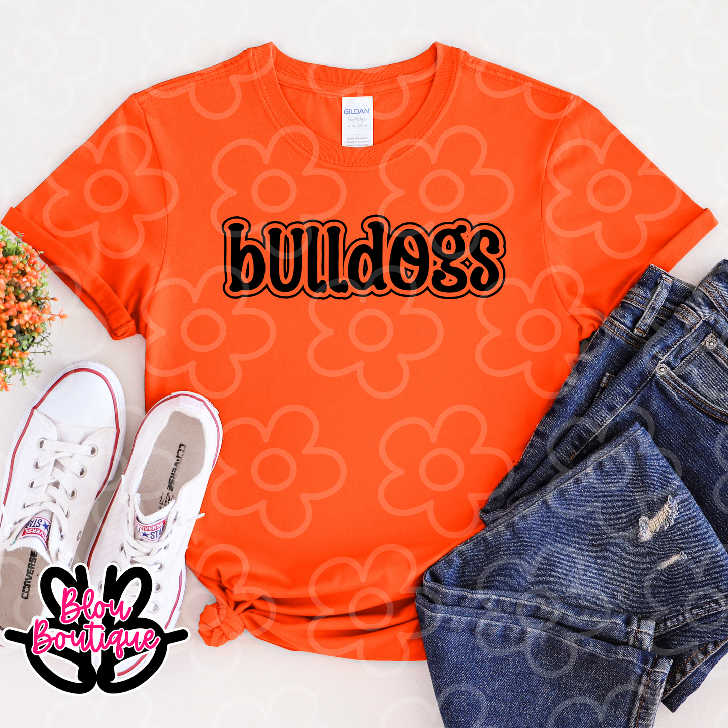 26 Double Bubble Bulldogs Orange