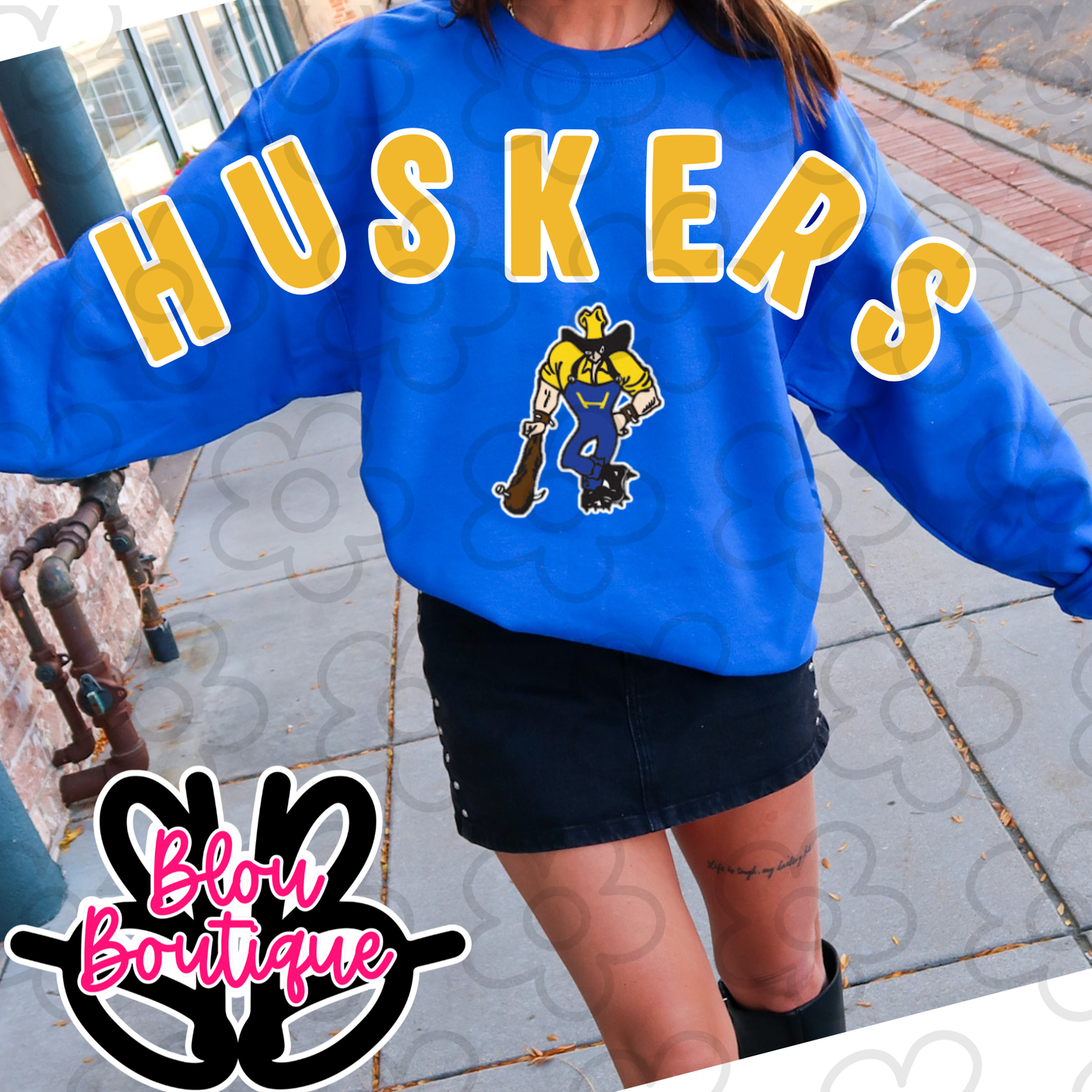 26- Huskers Sleeve Print