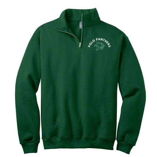 26-Mascot Quarter Zip Polo Panthers