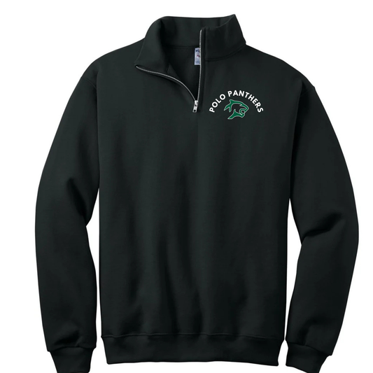 26-Mascot Quarter Zip Polo Panthers